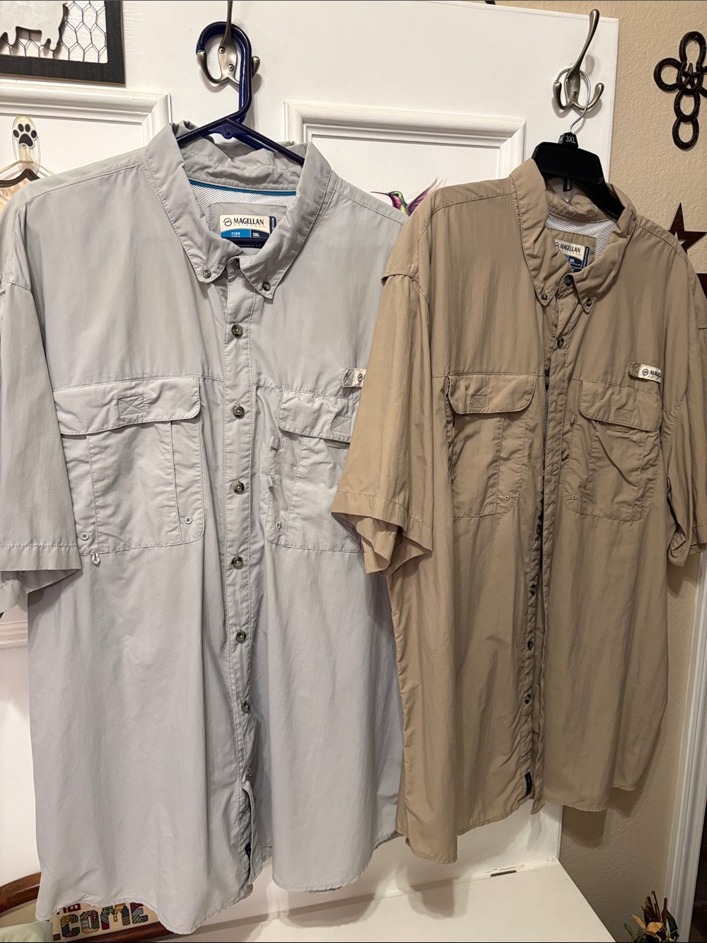 Magellan Short Sleeve, Button Front  Shirts x TWO. Both 3XL